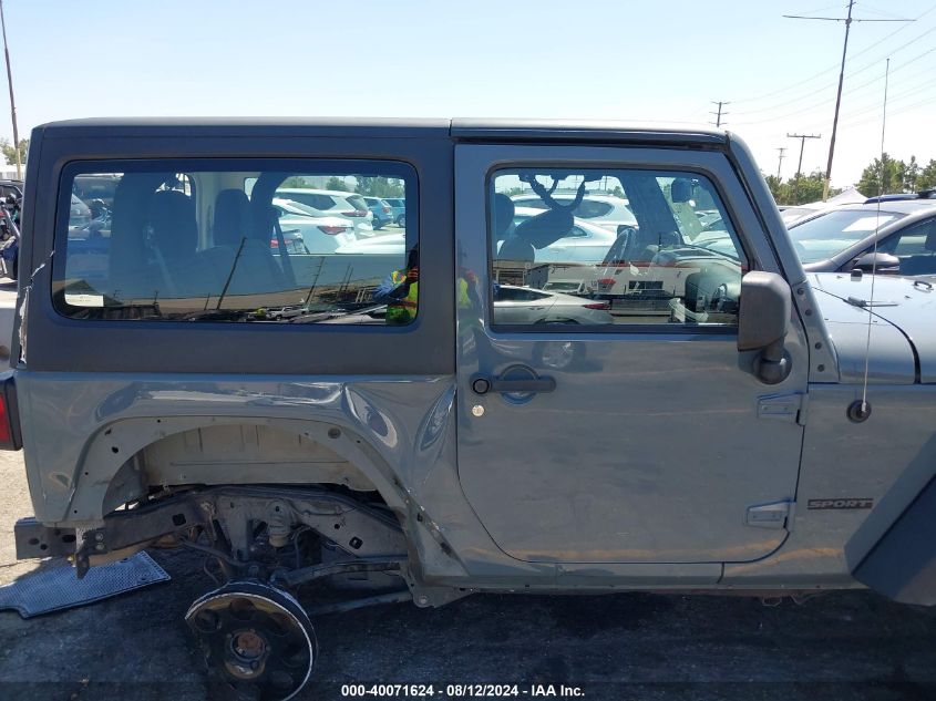 2014 Jeep Wrangler Sport VIN: 1C4AJWAG4EL259709 Lot: 40071624