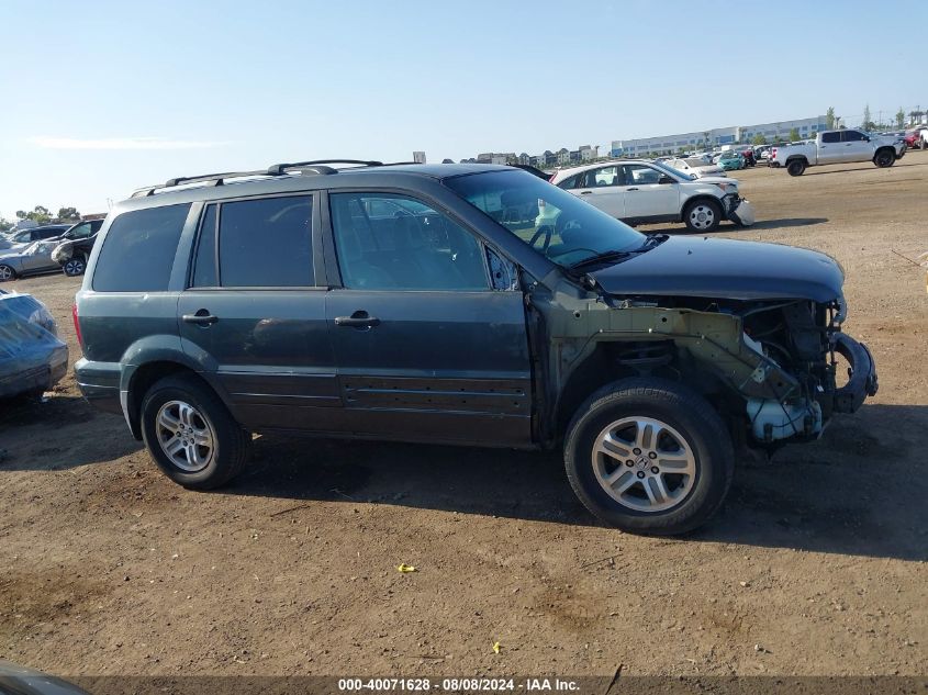 2003 Honda Pilot Ex-L VIN: 2HKYF18543H596938 Lot: 40071628