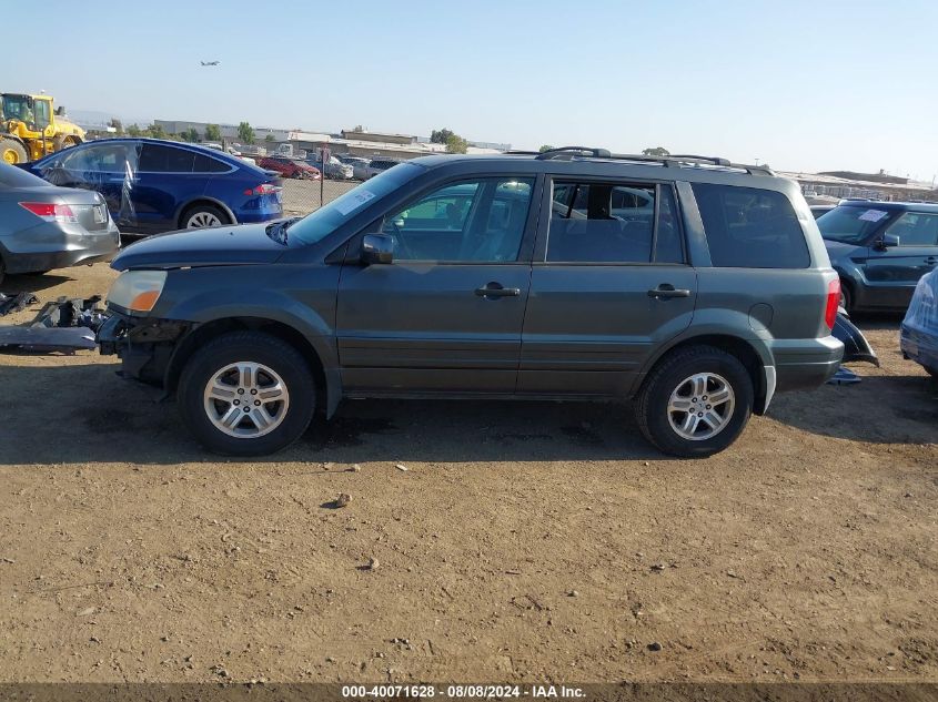 2003 Honda Pilot Ex-L VIN: 2HKYF18543H596938 Lot: 40071628