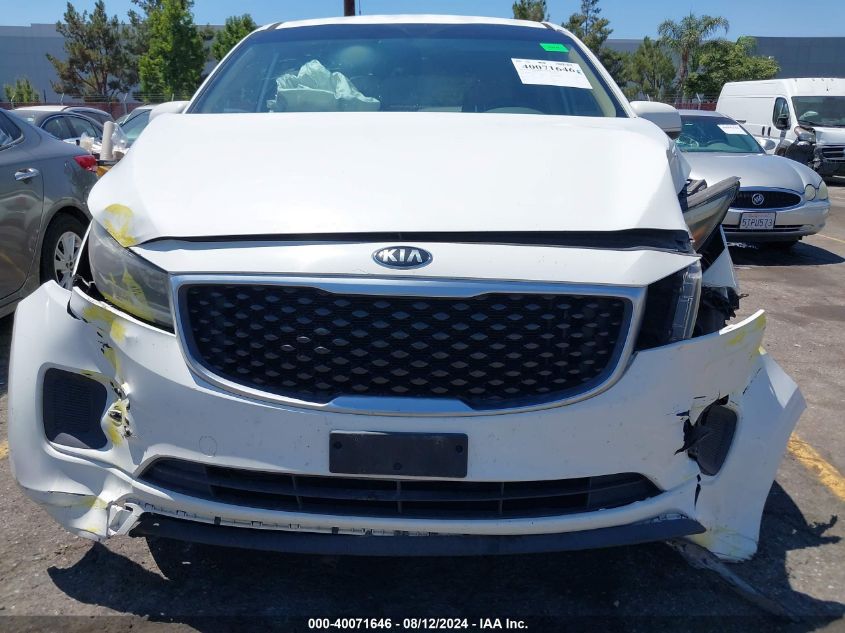 2015 Kia Sedona Lx VIN: KNDMB5C18F6024193 Lot: 40071646