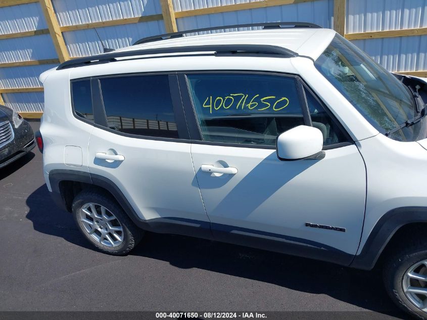 2019 Jeep Renegade Latitude 4X4 VIN: ZACNJBBB8KPJ98429 Lot: 40071650