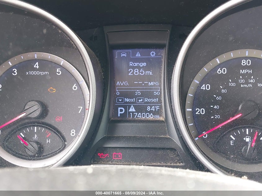 2013 Hyundai Santa Fe Gls VIN: KM8SNDHF1DU015160 Lot: 40071665