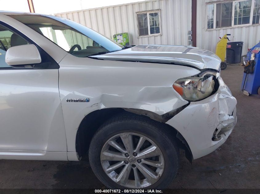 2008 Toyota Highlander Hybrid Limited VIN: JTEEW44A582022067 Lot: 40071672