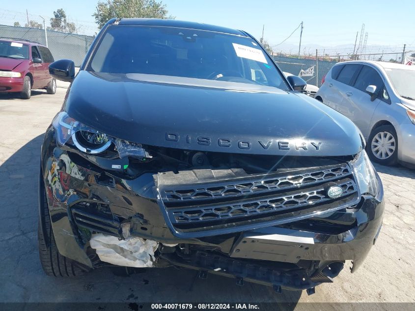 2019 Land Rover Discovery Sport Se VIN: SALCP2FX7KH807699 Lot: 40071679