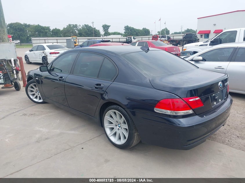 2008 BMW 750Li VIN: WBAHN83518DT77660 Lot: 40071723