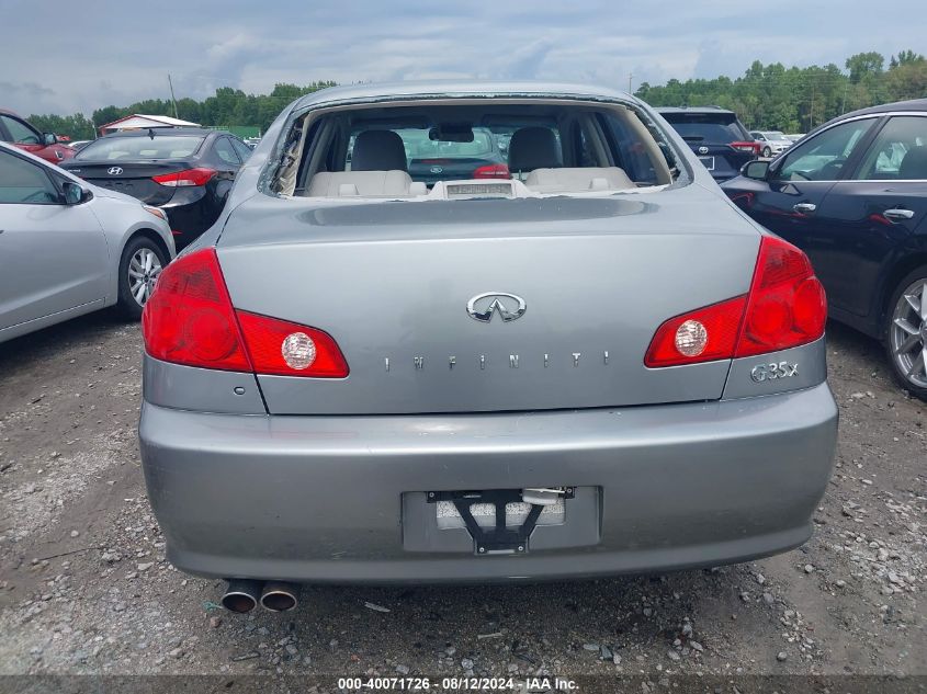 2005 Infiniti G35X VIN: JNKCV51F45M305708 Lot: 40071726