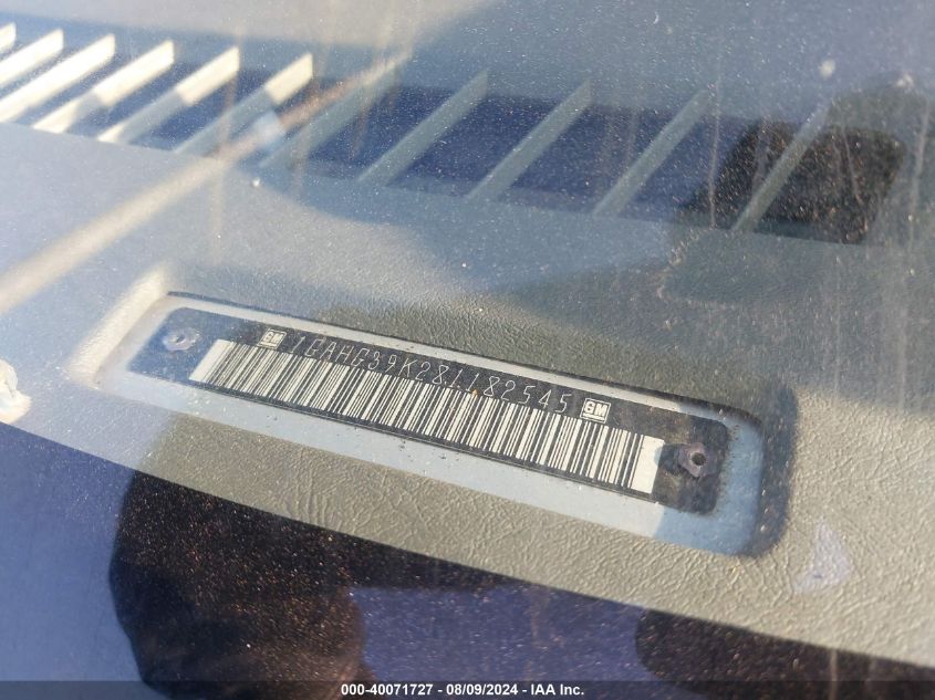 2008 Chevrolet Express Ls VIN: 1GAHG39K281182545 Lot: 40071727