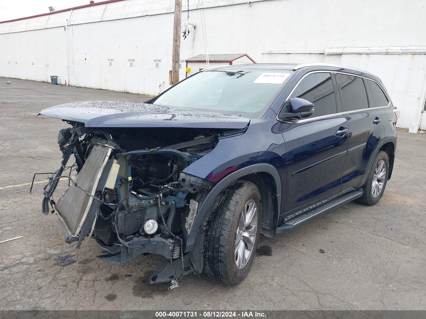 2014 TOYOTA HIGHLANDER XLE - 5TDJKRFH9ES056524