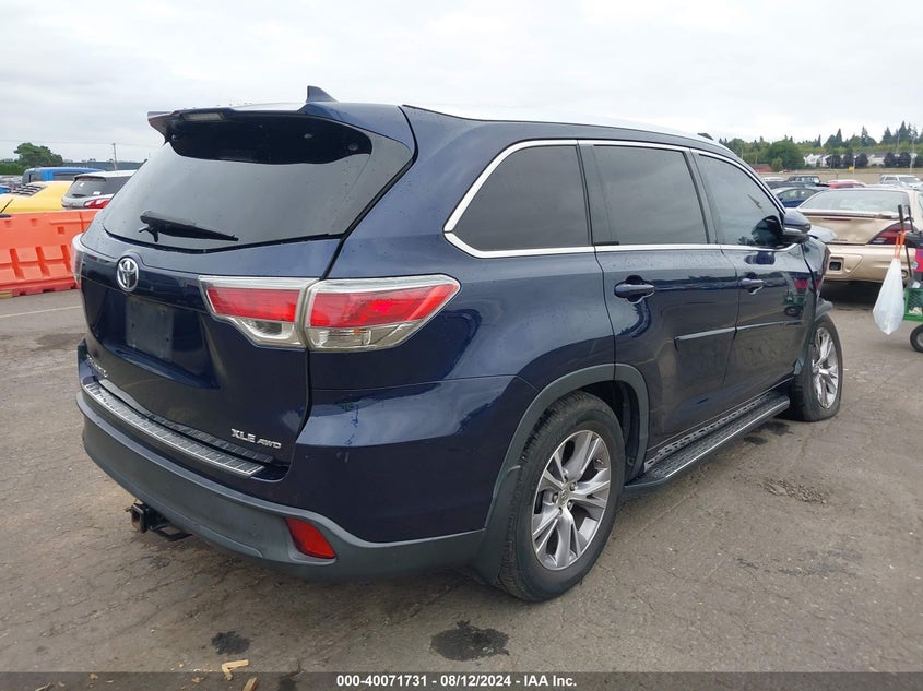 2014 TOYOTA HIGHLANDER XLE - 5TDJKRFH9ES056524