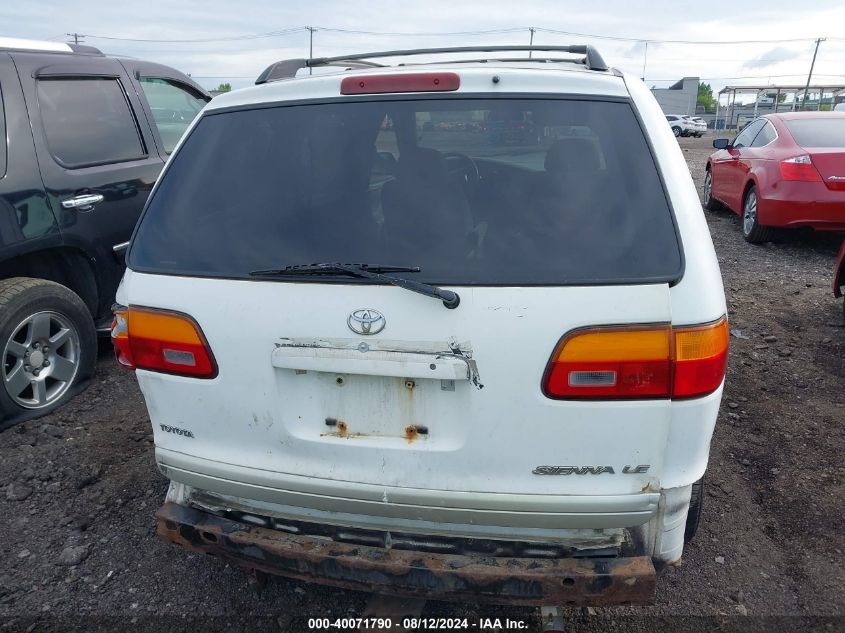 1999 Toyota Sienna Le/Xle VIN: 4T3ZF13C8XU113296 Lot: 40071790