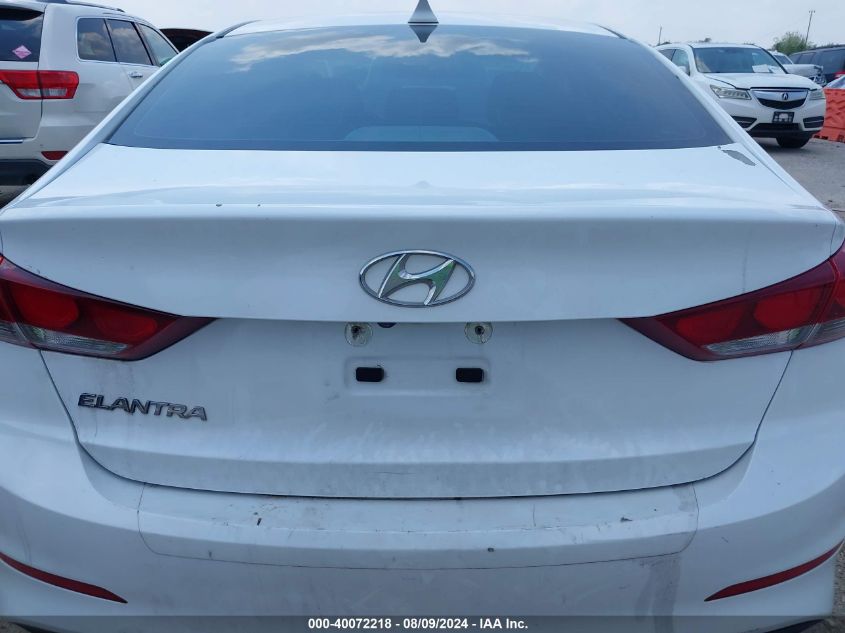 2018 Hyundai Elantra Sel VIN: 5NPD84LF1JH332602 Lot: 40072218