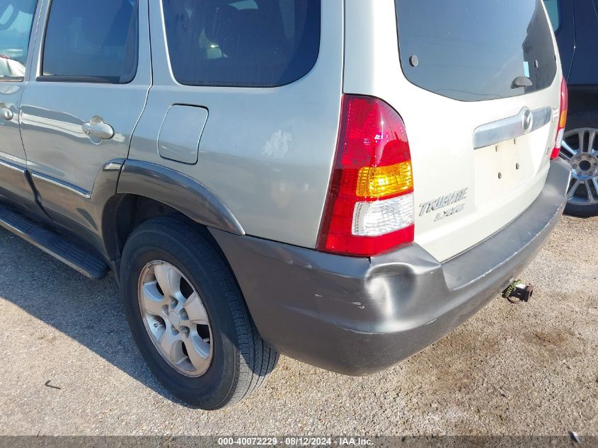 2003 Mazda Tribute Lx V6 VIN: 4F2YZ041X3KM24578 Lot: 40072229