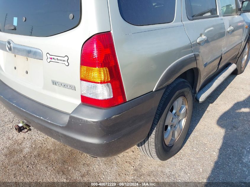 2003 Mazda Tribute Lx V6 VIN: 4F2YZ041X3KM24578 Lot: 40072229