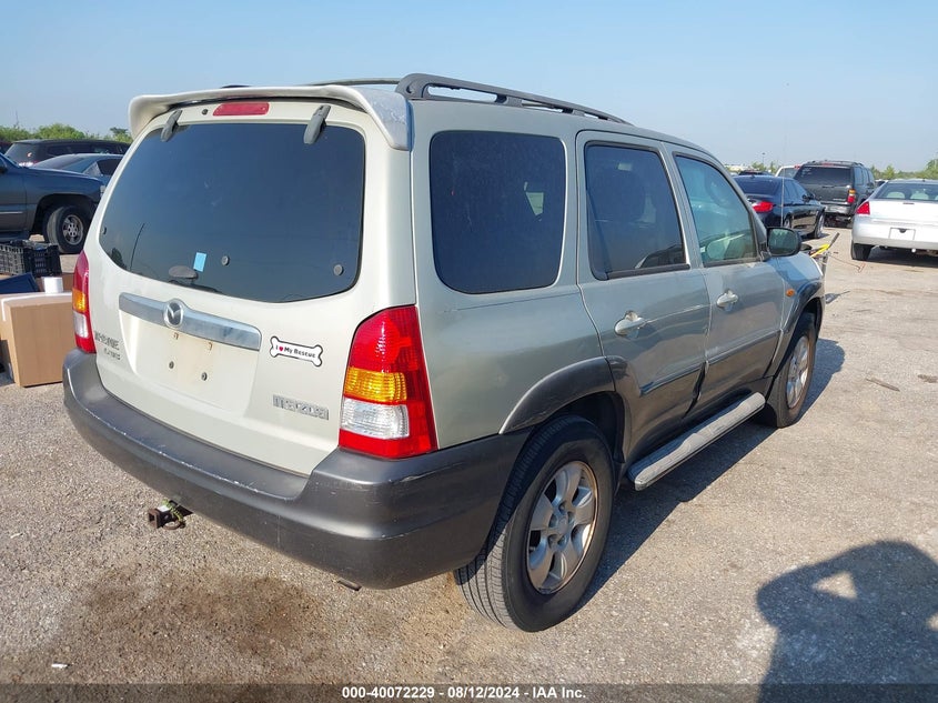 2003 Mazda Tribute Lx V6 VIN: 4F2YZ041X3KM24578 Lot: 40072229
