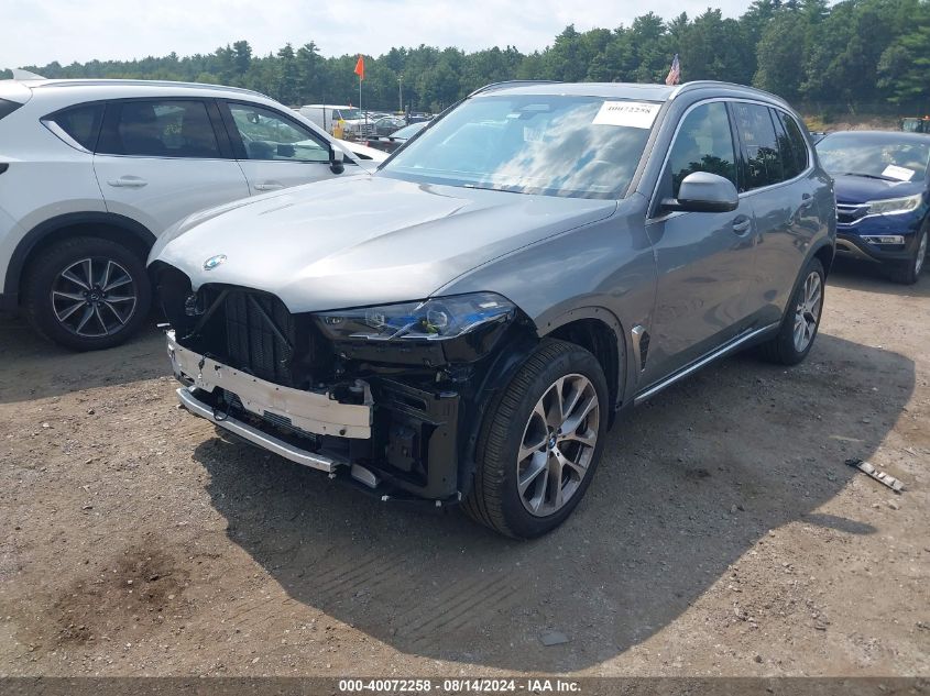 VIN 5UX23EU09R9S44776 2024 BMW X5, Xdrive40I no.2