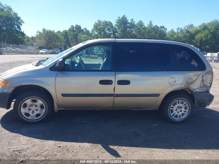 2005 Dodge Caravan Se VIN: 1D4GP25R15B421236 Lot: 40072512