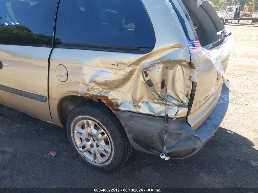 2005 Dodge Caravan Se VIN: 1D4GP25R15B421236 Lot: 40072512