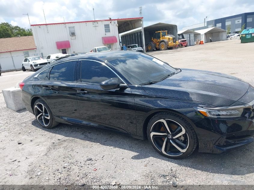 2022 Honda Accord Sport VIN: 1HGCV1F35NA051356 Lot: 40072668