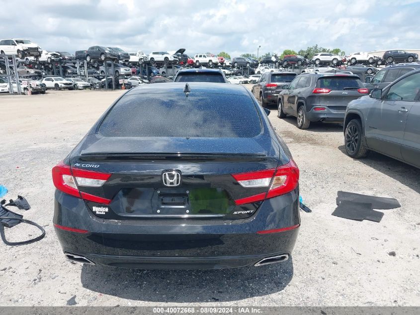 2022 Honda Accord Sport VIN: 1HGCV1F35NA051356 Lot: 40072668