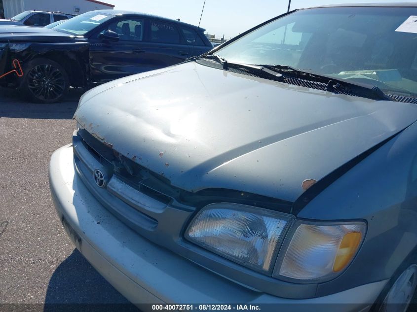 1998 Toyota Sienna Xle VIN: 4T3ZF13C9WU037005 Lot: 40072751