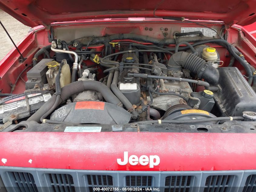 1997 Jeep Cherokee Se VIN: 1J4FJ28S4VL584556 Lot: 40072755