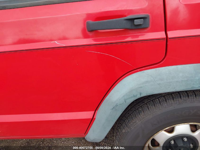 1997 Jeep Cherokee Se VIN: 1J4FJ28S4VL584556 Lot: 40072755