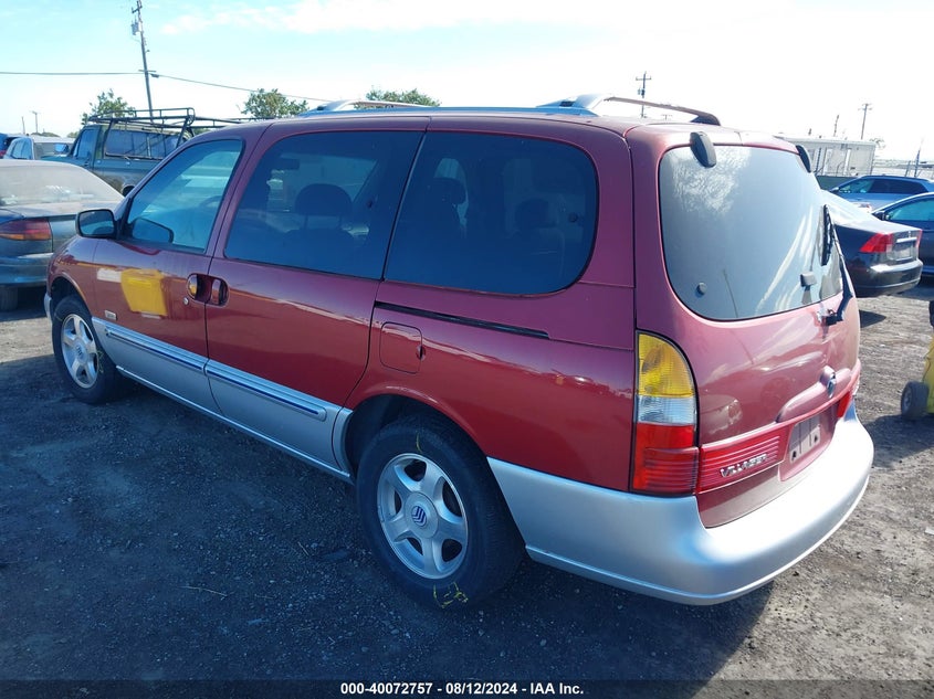 1999 Mercury Villager VIN: 4M2XV11T2XDJ13167 Lot: 40072757