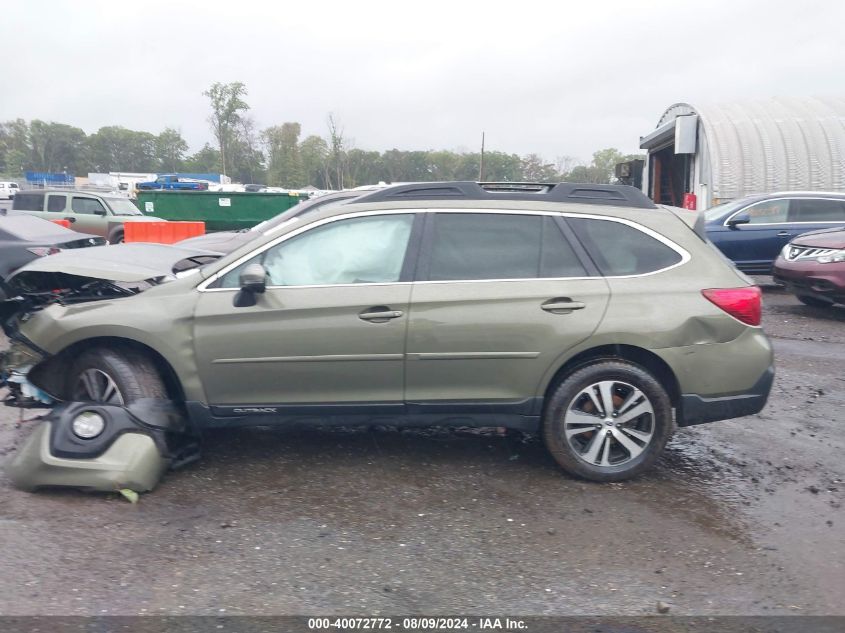 2018 Subaru Outback 2.5I Limited VIN: 4S4BSAKC0J3311407 Lot: 40072772