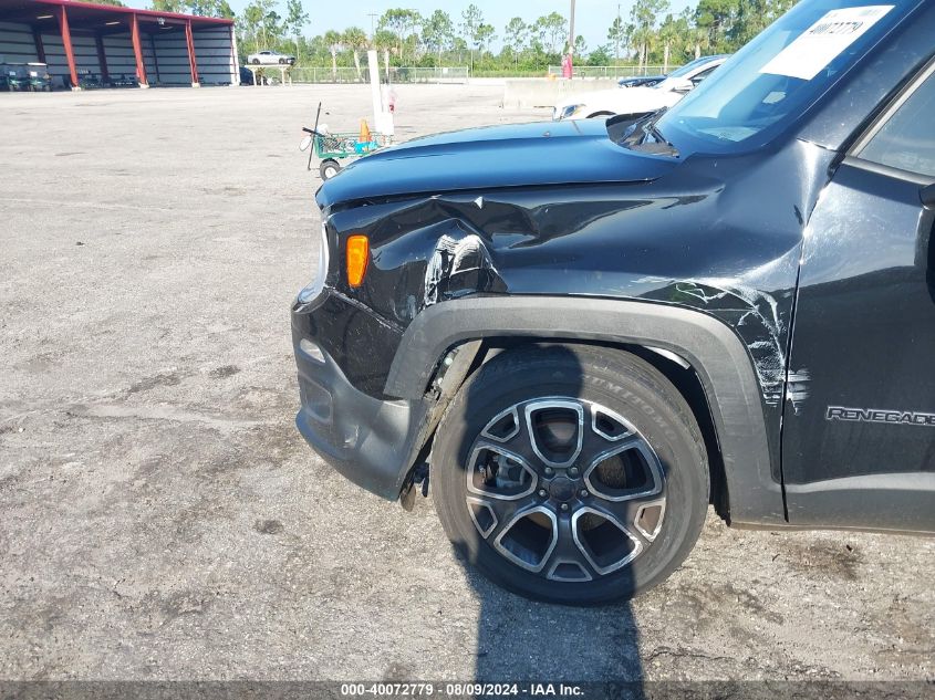 2017 Jeep Renegade Limited Fwd VIN: ZACCJADB8HPE48570 Lot: 40072779