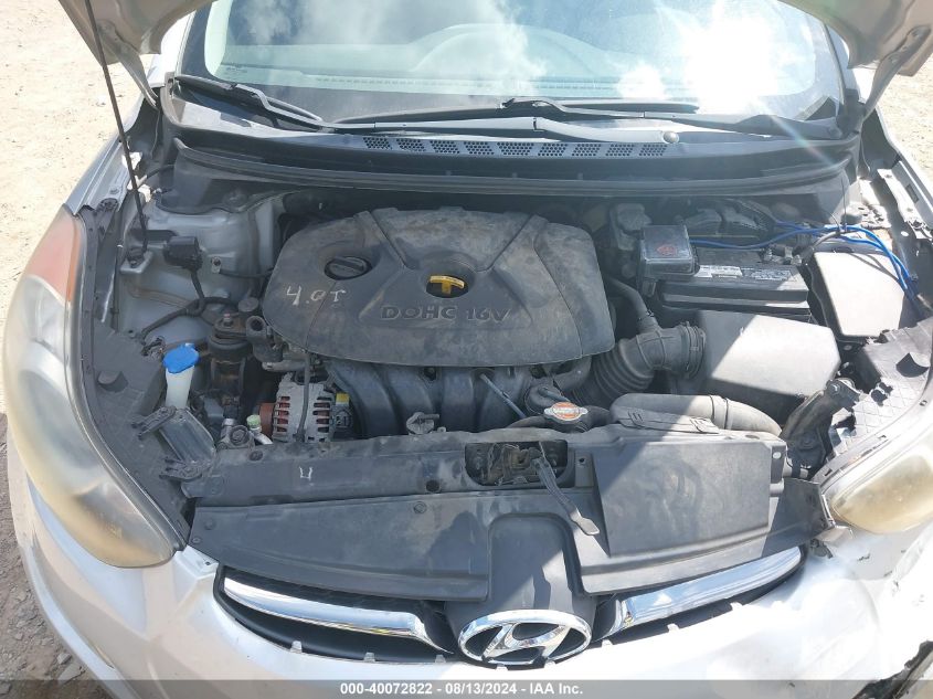 2012 Hyundai Elantra Limited VIN: 5NPDH4AE6CH098728 Lot: 40072822