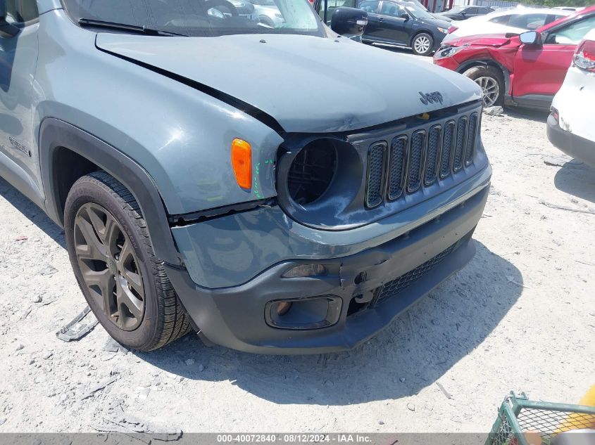 2017 Jeep Renegade Altitude Fwd VIN: ZACCJABB6HPG04592 Lot: 40072840