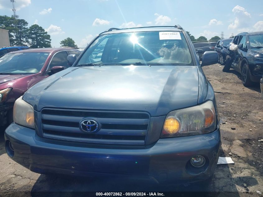 2006 Toyota Highlander Limited V6 VIN: JTEDP21A760111584 Lot: 40072862