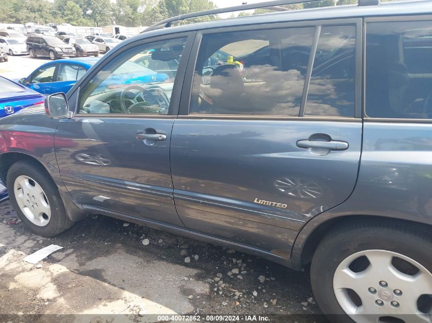 2006 Toyota Highlander Limited V6 VIN: JTEDP21A760111584 Lot: 40072862