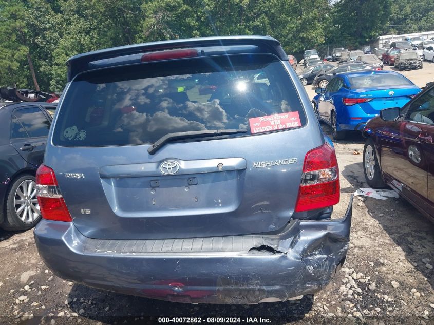 2006 Toyota Highlander Limited V6 VIN: JTEDP21A760111584 Lot: 40072862