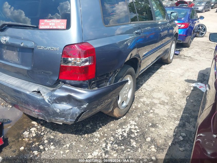 2006 Toyota Highlander Limited V6 VIN: JTEDP21A760111584 Lot: 40072862