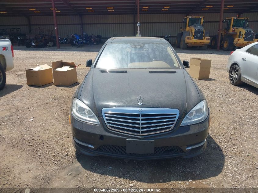 2012 Mercedes-Benz S 550 4Matic VIN: WDDNG9EB2CA463858 Lot: 40072989