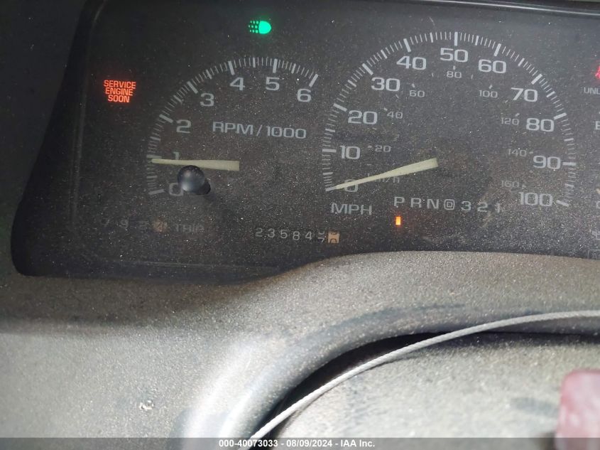 1997 Chevrolet C1500 Fleetside VIN: 2GCEC19R1V1237175 Lot: 40073033