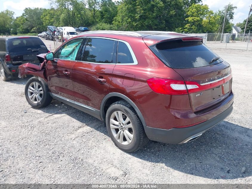 2016 Lincoln Mkx Premiere VIN: 2LMTJ8JR6GBL39540 Lot: 40073045