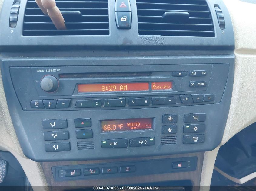 2004 BMW X3 2.5I VIN: WBXPA73404WA78001 Lot: 40073095