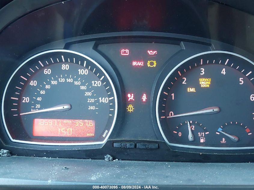 2004 BMW X3 2.5I VIN: WBXPA73404WA78001 Lot: 40073095