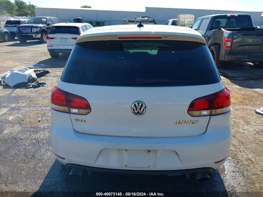 2013 Volkswagen Gti 4-Door VIN: WVWGV7AJ9DW060796 Lot: 40073145