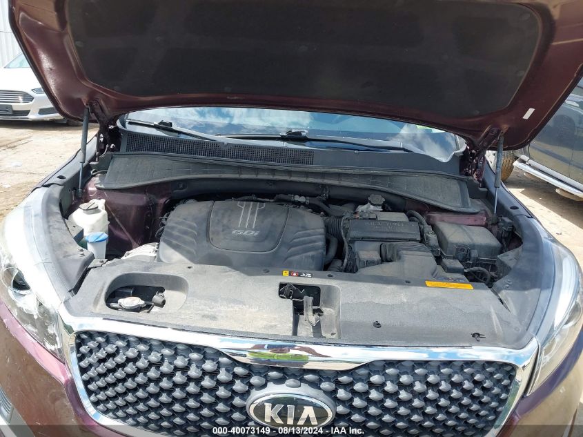 2018 KIA SORENTO 3.3L LX - 5XYPGDA56JG418280