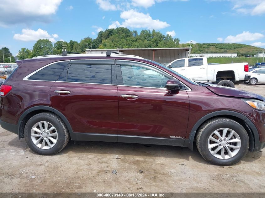 2018 Kia Sorento 3.3L Lx VIN: 5XYPGDA56JG418280 Lot: 40073149