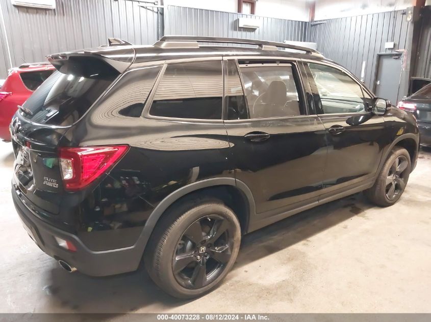 2021 Honda Passport Awd Elite VIN: 5FNYF8H07MB012951 Lot: 40073228