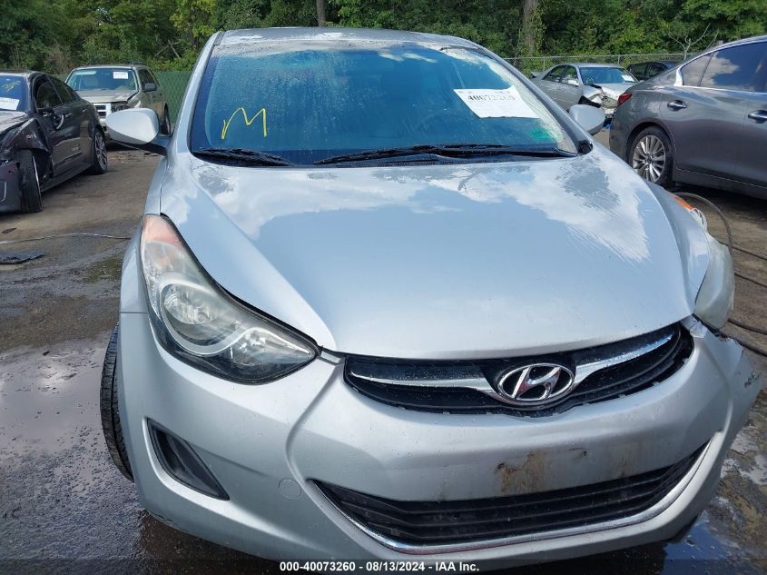 2013 Hyundai Elantra Gls VIN: 5NPDH4AE6DH391000 Lot: 40073260