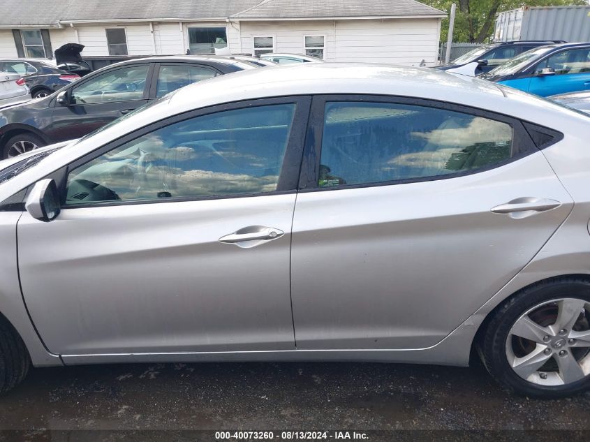 2013 Hyundai Elantra Gls VIN: 5NPDH4AE6DH391000 Lot: 40073260