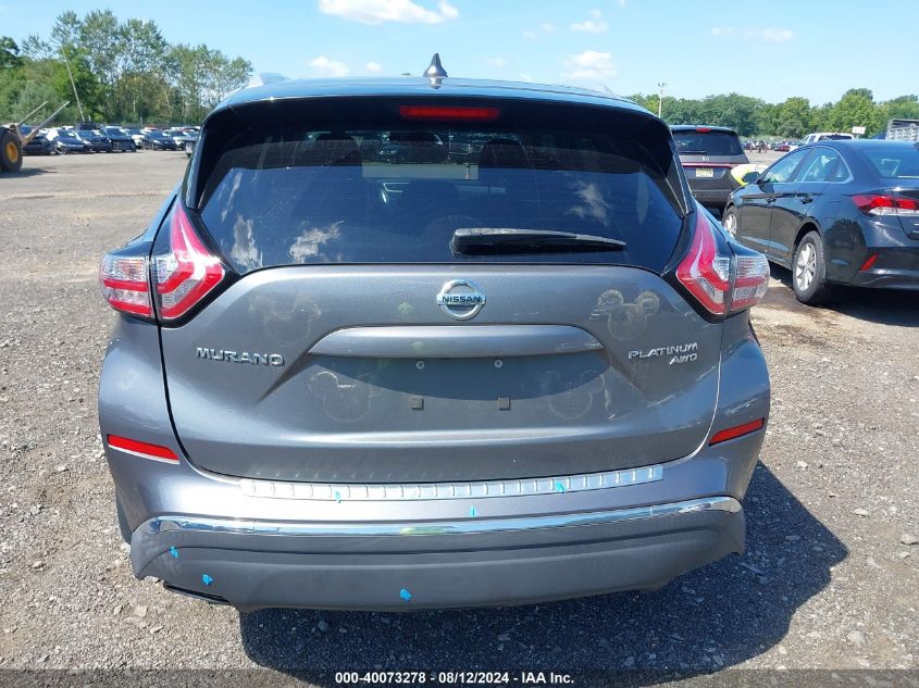 2017 Nissan Murano Platinum VIN: 5N1AZ2MH5HN180446 Lot: 40073278