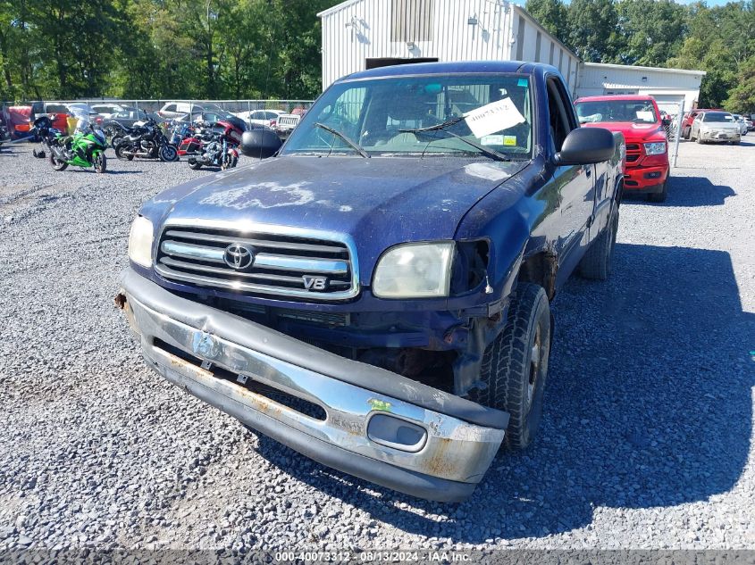 2000 Toyota Tundra Sr5 VIN: 5TBKT4419YS001076 Lot: 40073312