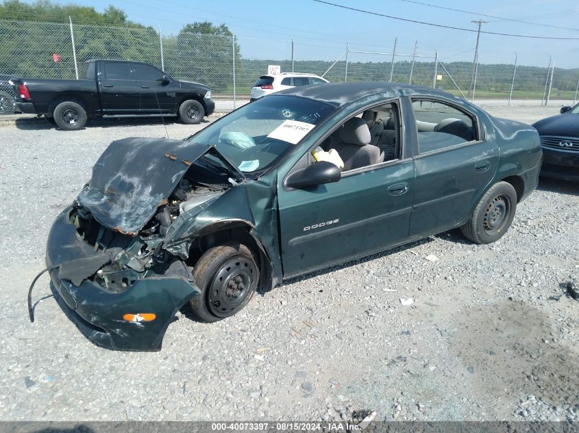 2000 Dodge Neon Es VIN: 1B3ES46C9YD587003 Lot: 40073397
