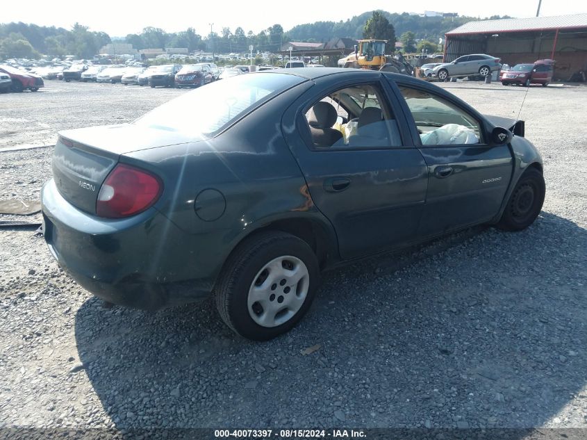 2000 Dodge Neon Es VIN: 1B3ES46C9YD587003 Lot: 40073397